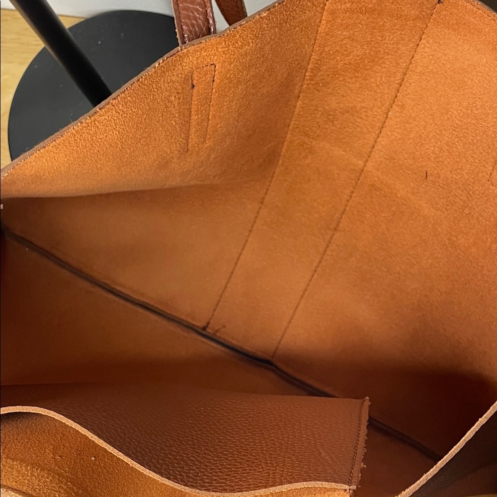 Vince Camuto Tan Textured Leather Bag - Picture 6 of 6